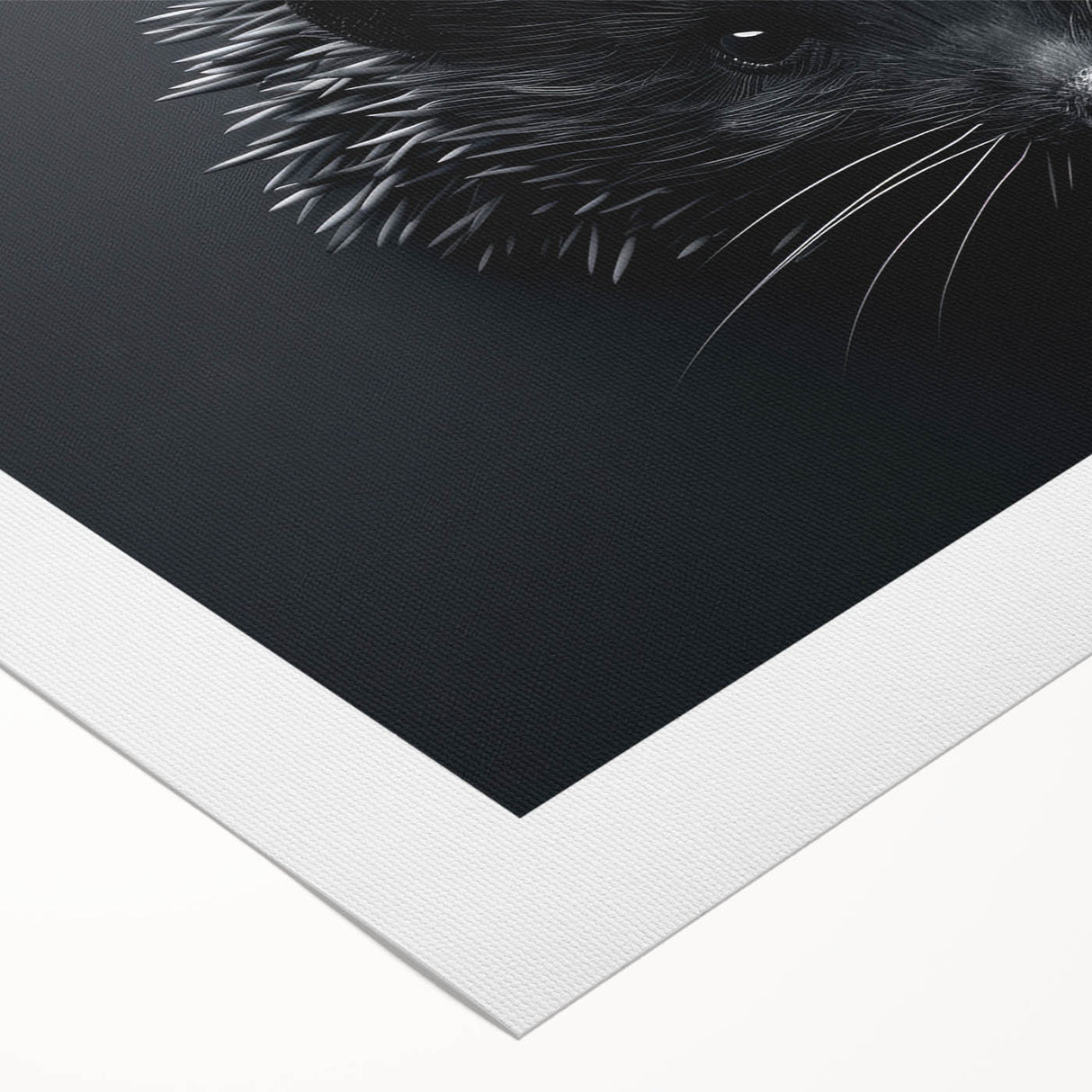 Rolled canvas showcasing a charming hedgehog design from the "Animals A Wild Life" collection, featuring vibrant colors and intricate details, perfect for animal lovers and home decor enthusiasts.