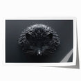 Hedgehog wall art design featuring a whimsical illustration of a hedgehog among colorful foliage, perfect for nature-themed decor or children's rooms.