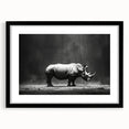 Hippopotamus wall art design featuring a vibrant, colorful illustration in a black frame with matting, ideal for wildlife enthusiasts and home decor.