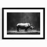 Hippopotamus wall art design featuring a vibrant, colorful illustration in a black frame with matting, ideal for wildlife enthusiasts and home decor.