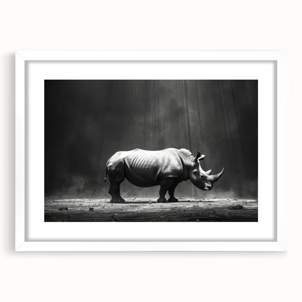 Hippopotamus-themed wall art collection framed in white, showcasing vibrant colors and intricate details, perfect for enhancing wildlife decor in any space.