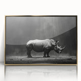 Framed wall art featuring a majestic hippopotamus in a vibrant design, showcasing intricate details and a gold-accented frame, perfect for wildlife enthusiasts.