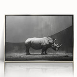 Hippopotamus wall art design featuring a striking silver frame, showcasing a vibrant acrylic print of a hippo in its natural habitat, perfect for wildlife enthusiasts.