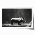 Rolled print showcasing a vibrant hippopotamus design from a wildlife wall art collection, featuring rich colors and intricate details, packaged securely in a cardboard tube.