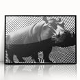 Framed wall art showcasing a striking black-front view of a hippopotamus, designed with intricate details and vibrant colors, perfect for animal lovers and home decor enthusiasts.