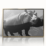 Framed wall art featuring a detailed front view of a hippopotamus, designed with a gold acrylic finish, perfect for animal lovers and wildlife decor enthusiasts.