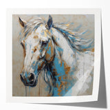 Glossy wall art featuring a stylish horse design, perfect for animal lovers. This vibrant piece showcases intricate details and colors, ideal for home decor.