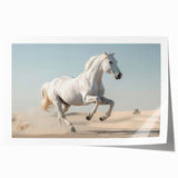 Wildlife-themed wall art print featuring a majestic horse in a natural setting, showcasing intricate details and vibrant colors, ideal for home decor.