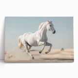 Stretched canvas wall art featuring a striking horse design, showcasing vivid colors and intricate details, perfect for adding a touch of nature-inspired decor to any room.