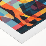 Rolled canvas artwork showcasing a majestic horse design set against a natural landscape, ideal for wildlife-themed decor. Perfect for adding an artistic touch to any room.