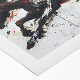 Stunning rolled canvas artwork depicting a majestic wild horse in a natural setting, designed for wall decor, showcasing vibrant colors and intricate details. Perfect for animal lovers and home decor enthusiasts.