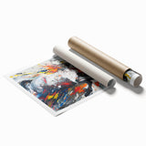 Stunning rolled print of a majestic horse design, showcasing intricate details and vibrant colors, perfect for animal lovers and home décor enthusiasts.