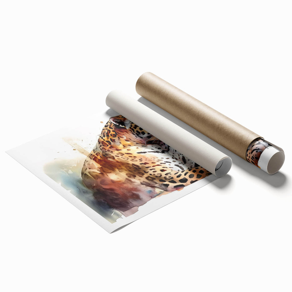 Jaguar-themed wall art print showcasing a vibrant jungle design with intricate details and bold colors, ideal for animal lovers and home decor enthusiasts.