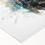Rolled canvas featuring a striking jaguar design from the "Animals A Wild Life" collection, showcasing vibrant colors and intricate details, perfect for nature lovers and home decor enthusiasts.