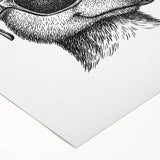 Kangaroo wall art design on rolled canvas, showcasing vibrant colors and intricate detailing, ideal for wildlife enthusiasts and home decor. Perfectly packaged in a sturdy tube for easy display.