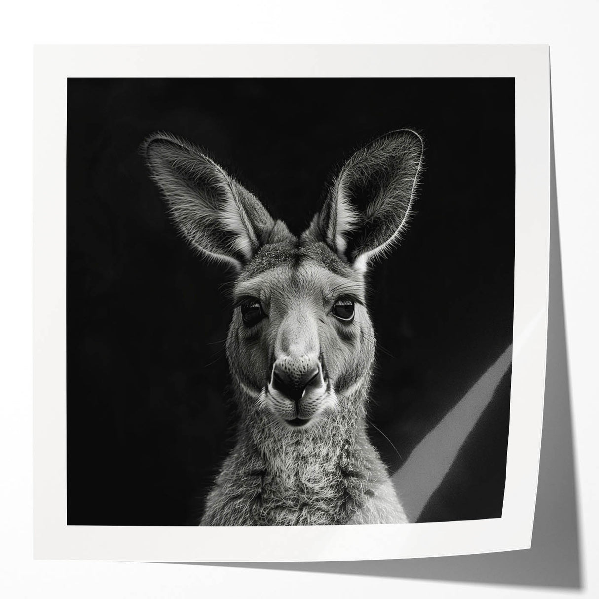 Kangaroo-themed wall art collection featuring vibrant colors and intricate designs, presented in a glossy finish, ideal for animal lovers and home decor enthusiasts.