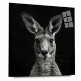 Acrylic wall art collection showcasing a vibrant kangaroo design in a side view, featuring intricate details and bright colors, ideal for animal lovers' decor.