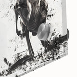 Close-up of a vibrant kangaroo wall art piece, showcasing intricate details and vivid colors, perfect for adding a touch of wildlife decor to any space.