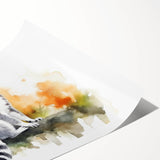 Vibrant wall art print featuring a playful lemur design, showcasing rich colors and intricate details, ideal for animal lovers and nature-inspired decor.