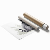 Lemur wall art print showcasing vibrant colors and intricate details of wildlife, rolled for shipping in a protective tube, perfect for animal lovers' decor.