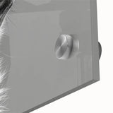 Close-up view of a vibrant lemur wall art design printed on acrylic glass, showcasing detailed textures and colors, perfect for animal lovers and home decor enthusiasts.