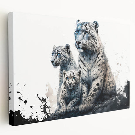 Vibrant canvas wall art showcasing a striking leopard design, emphasizing the animal's intricate spots and vivid colors, perfect for wildlife enthusiasts.