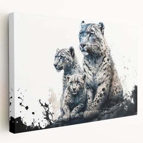 Vibrant canvas wall art showcasing a striking leopard design, emphasizing the animal's intricate spots and vivid colors, perfect for wildlife enthusiasts.