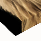 Close-up of a vibrant lion wall art design on stretched canvas, showcasing intricate details and bold colors, perfect for animal lovers and home decor enthusiasts.