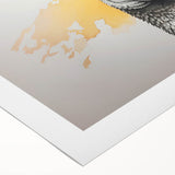 Colorful rolled canvas wall art featuring a whimsical llama and alpaca design, ideal for adding a playful touch to home decor. Perfect for animal lovers.