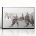Framed acrylic wall art featuring a majestic lynx design in vibrant colors, showcasing the animal's striking features and natural habitat, ideal for wildlife enthusiasts.