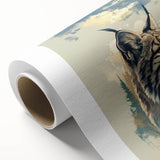 Lynx wall art design on rolled canvas, showcasing detailed wildlife imagery with vibrant colors, perfect for nature enthusiasts and home decor.