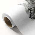 Lynx wall art design on rolled canvas, showcasing a vibrant depiction of a wild lynx in its natural habitat, perfect for wildlife enthusiasts and home decor.