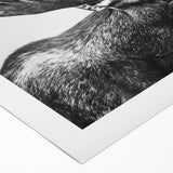 Rolled canvas artwork showcasing a moose and elk design in a natural wilderness setting, perfect for enhancing rustic home decor with wildlife themes.