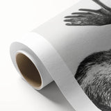 Canvas print showcasing a moose and elk design, highlighting detailed wildlife artistry. The rolled canvas is ideal for nature-themed decor and features rich colors and textures, perfect for enhancing home interiors.