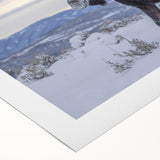 Rolled canvas artwork showcasing a moose and elk design, featuring intricate details and vibrant colors, perfect for nature-themed decor. Ideal for wildlife enthusiasts.