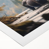 Moose and elk wall art collection on rolled canvas, showcasing detailed wildlife designs in earthy tones, perfect for nature-themed decor.