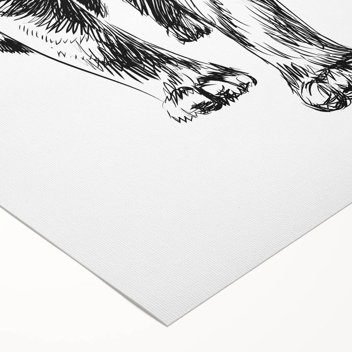 Vibrant rolled canvas artwork showcasing a majestic panther in a lush jungle setting, ideal for wildlife enthusiasts and home decor lovers. Perfect for adding an exotic touch to any room.