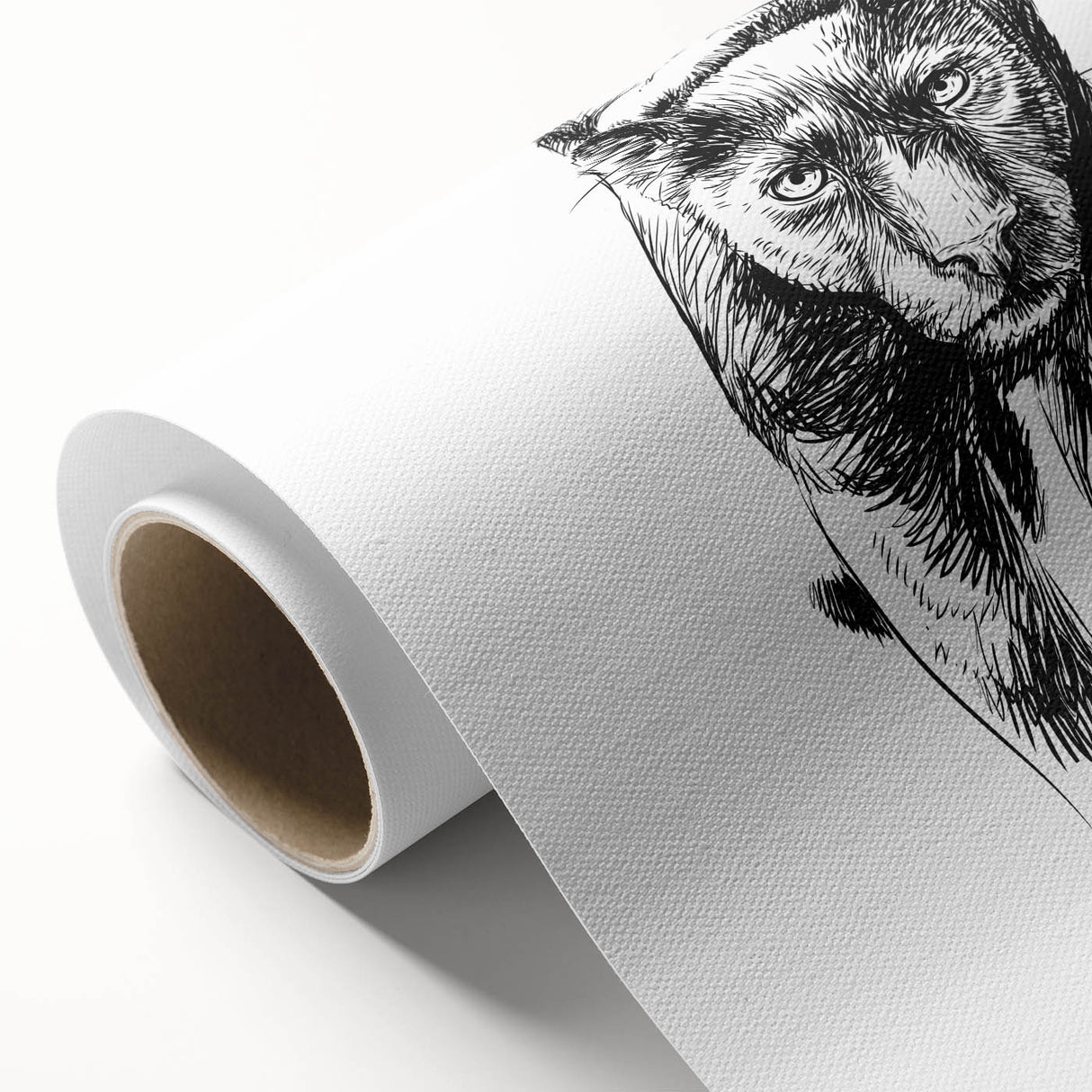 Vibrant rolled canvas wall art showcasing a striking panther design amidst lush foliage, perfect for wildlife enthusiasts and home decor accents.