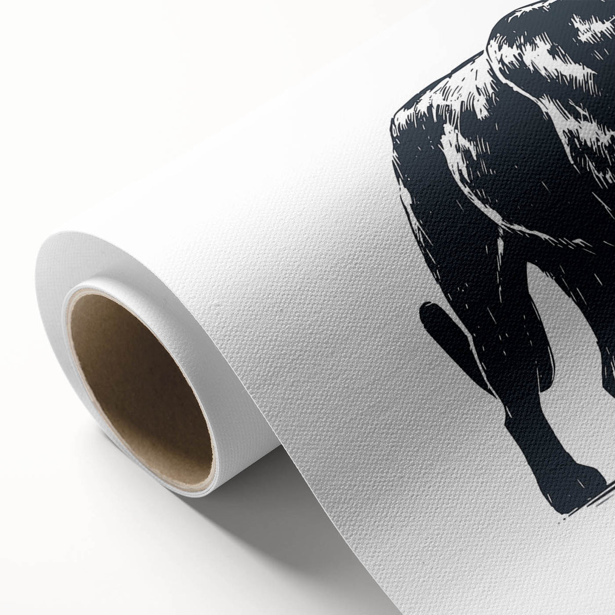 Vibrant rolled canvas featuring a striking panther design in a wild life theme, showcasing intricate details and rich colors, perfect for animal lovers' home decor.