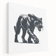 Stretched canvas wall art featuring a striking panther design, showcasing vibrant colors and intricate details, ideal for wildlife enthusiasts and home decor.