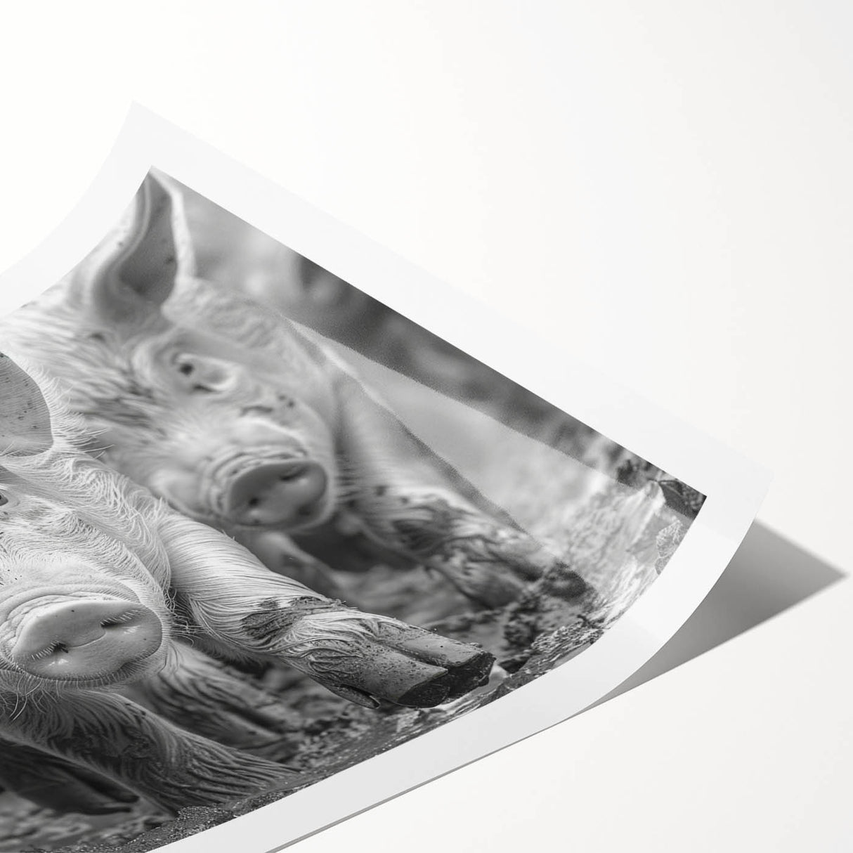 Vibrant wall art print featuring a whimsical pig design, showcasing colorful patterns and textures, perfect for animal lovers and home decor enthusiasts.