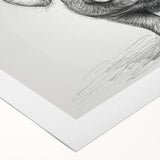 Vibrant rolled canvas featuring a whimsical pig design from the "Animals A Wild Life" collection, showcasing intricate details and rich colors, ideal for unique home decor.