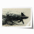 Colorful wall art featuring a whimsical pig design, ideal for animal lovers, showcasing vibrant hues and playful details, perfect for home decor.