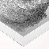 Rolled canvas showcasing a whimsical pig design in vibrant colors, perfect for animal lovers and home decor. Ideal for adding a playful touch to any room.