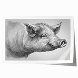 Colorful pig design wall art collection showcasing whimsical animal illustrations, perfect for adding a playful touch to home decor. Ideal for animal lovers.