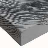 Close-up of a vibrant, colorful pig design on stretched canvas wall art, showcasing intricate details of the animal's features and textures, perfect for home decor.