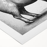 Rolled canvas print showcasing a vibrant pig design from the "Animals A Wild Life" collection, featuring whimsical colors and playful details, ideal for animal lovers.