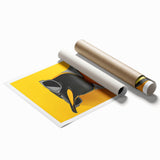 Colorful penguin wall art print showcasing a whimsical design, perfect for adding a playful touch to home decor. Ideal for animal lovers and art enthusiasts.