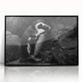 Framed acrylic wall art featuring a captivating penguin design, showcasing vibrant colors and intricate details, ideal for enhancing modern decor in any space.