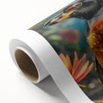 Rolled canvas wall art showcasing a vibrant penguin design, ideal for wildlife enthusiasts and home decor, featuring rich colors and intricate details, perfect for adding a playful touch to any space.